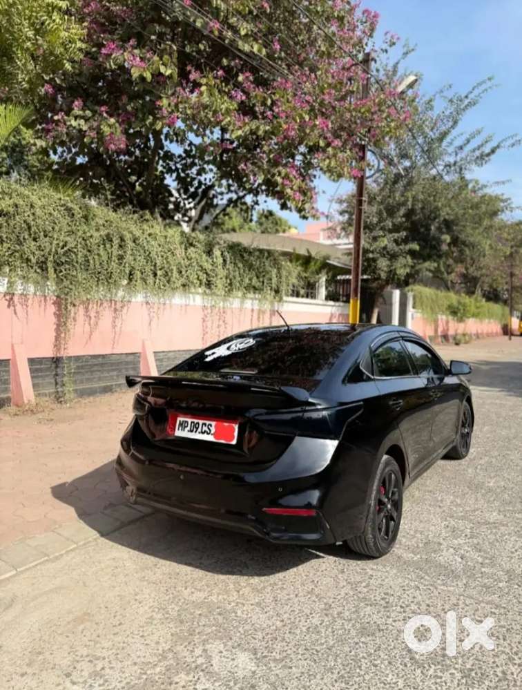 Hyundai Verna Black Colour Customized