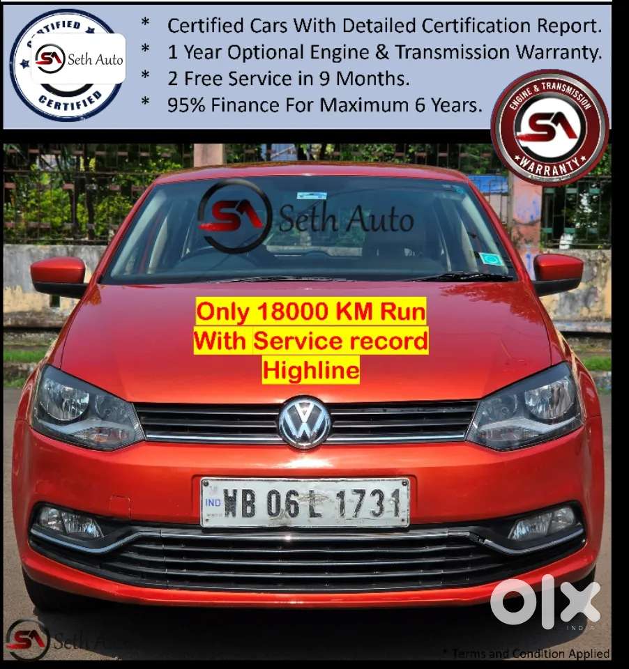 Volkswagen Polo Petrol Highline 1.2l, 2014, Petrol