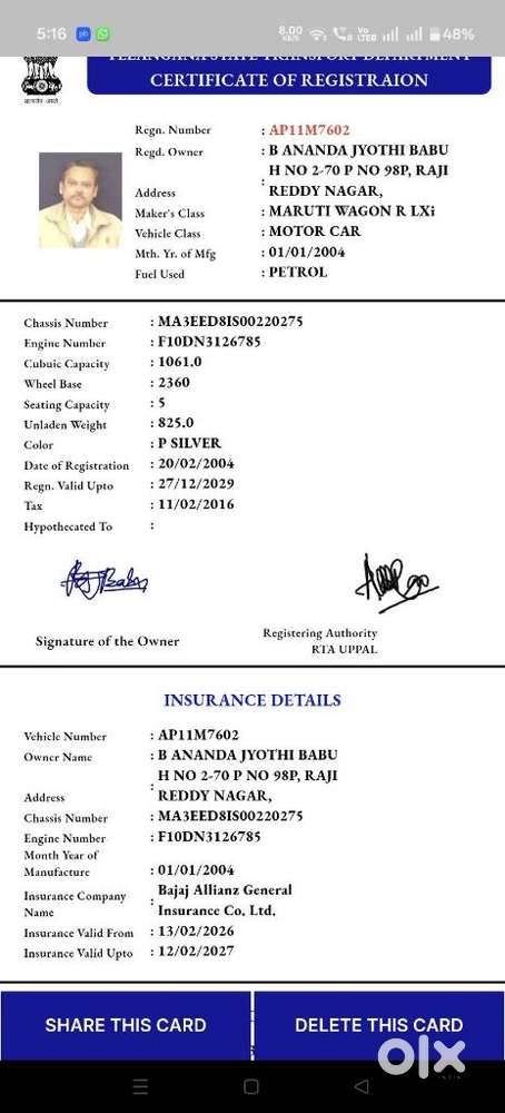 Maruti Suzuki Wagon R Lxi, 2004, Petrol