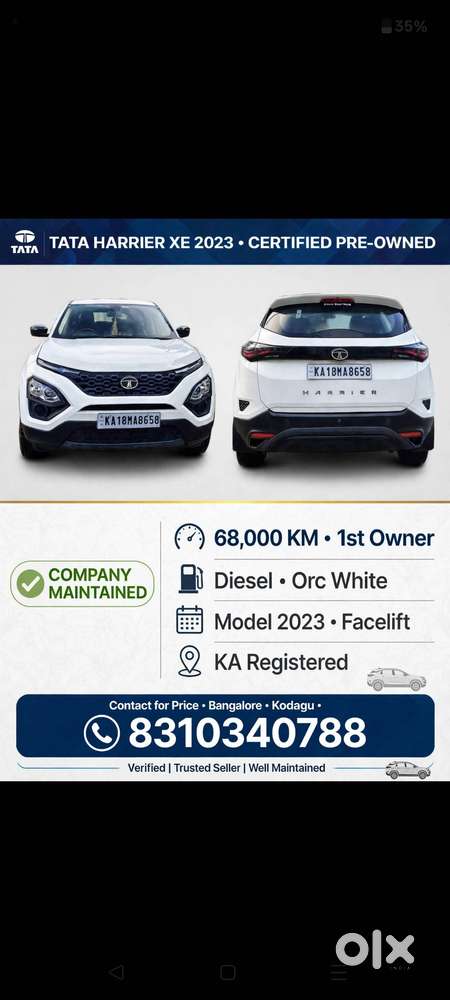 Tata Harrier Xe 2023 Lpg