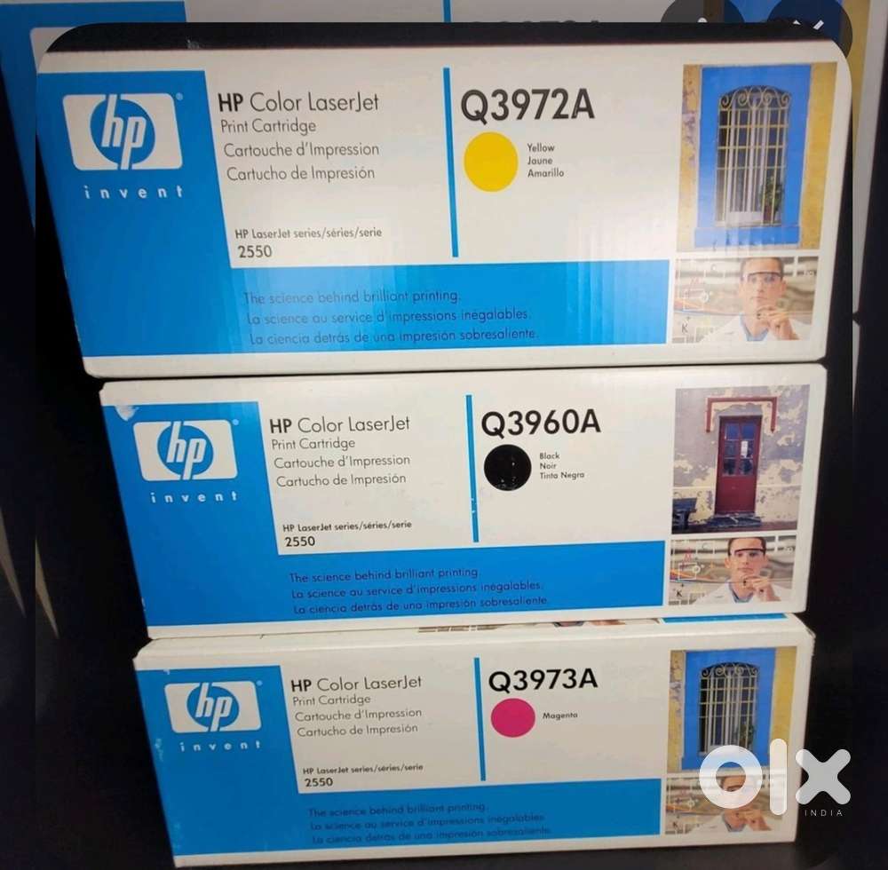 Original HP Color LaserJet Toner Cartridges Q3972A & Q3973A Brand New