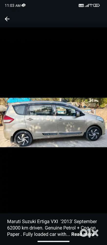 > Maruti Suzuki Ertiga 2013 - Cng - Well Maintained