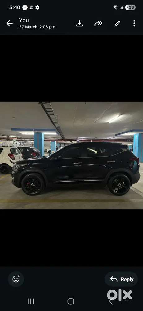 Black Seltos Htx Plus With Bose System