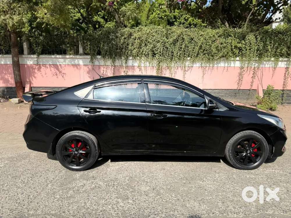 Hyundai Verna Black Colour Customized