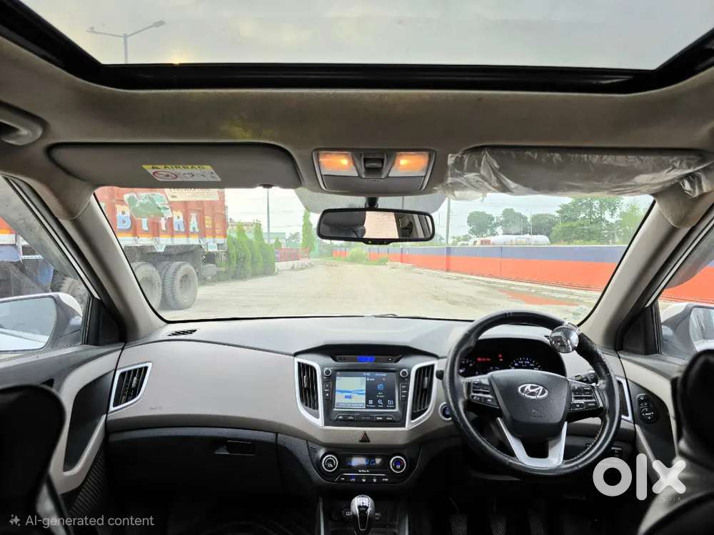 Hyndai Creta 2019 Top Model Sunroof Tax Updte Upto 2029