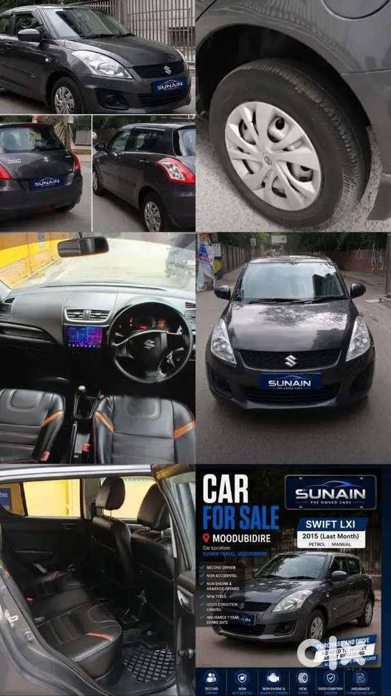 2015 Maruti Suzuki Swift Lxi Optional-o
