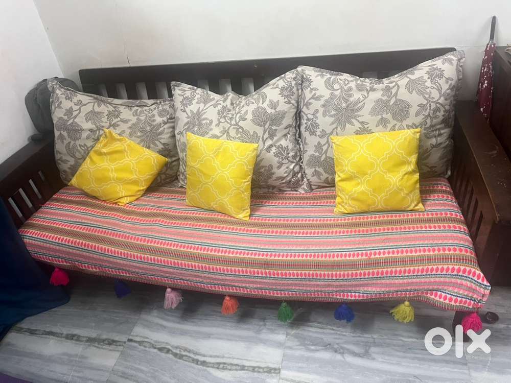 Wooden Sofa Set with Chairs