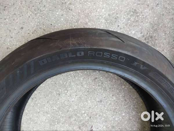 Barely used Pirelli Diablo Rosso lV tire for Superbikes