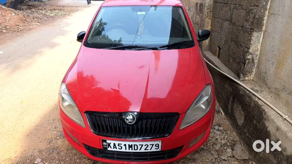 Red Color Skoda Rapid