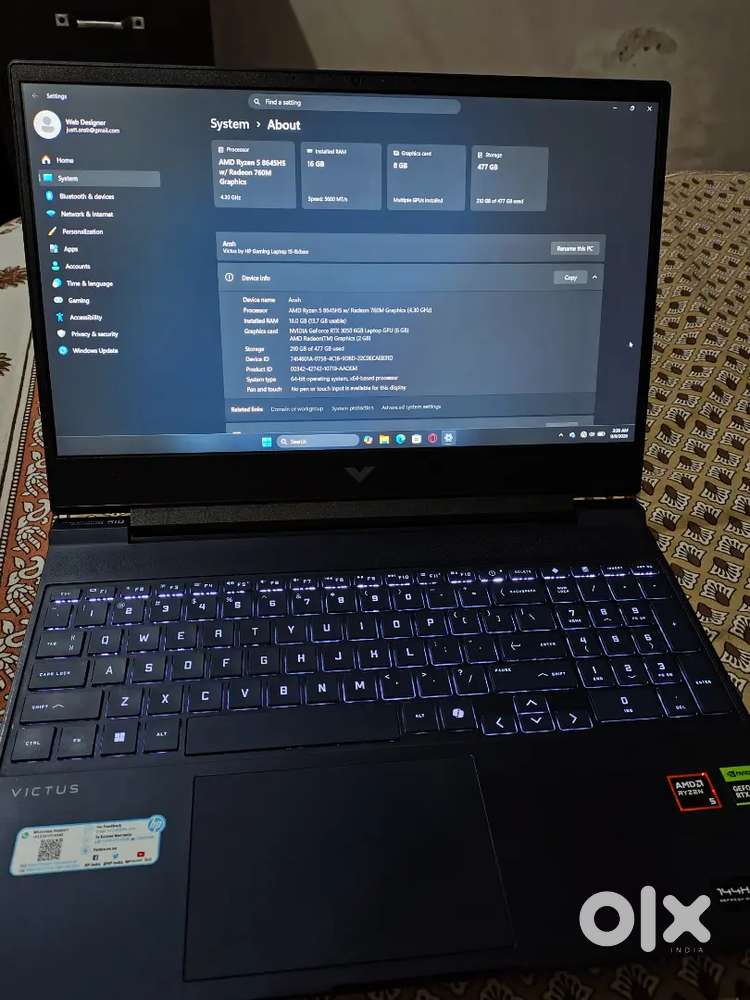 Hp Victus Rtx 3050 6gb