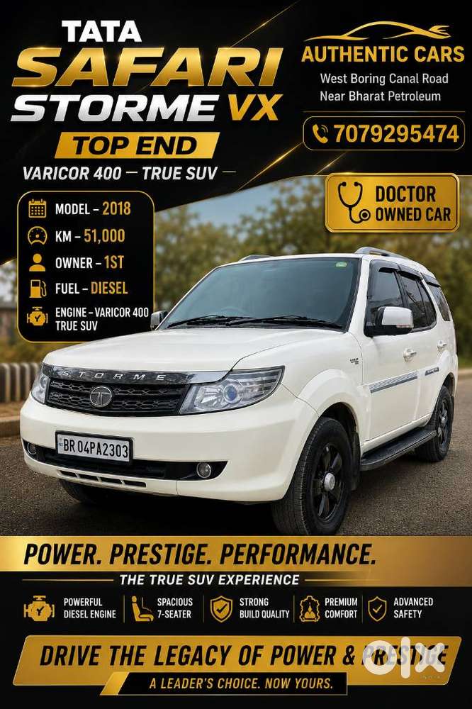 Tata Safari Storme Vx Varicor 400, 2018, Diesel