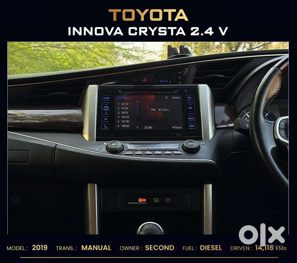 Toyota Innova Crysta 2.4 V 7 Str, 2019, Diesel