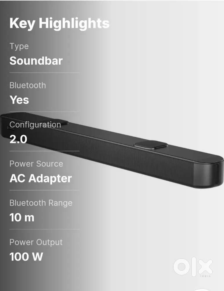 Soundbar built-in woofer Motorola.