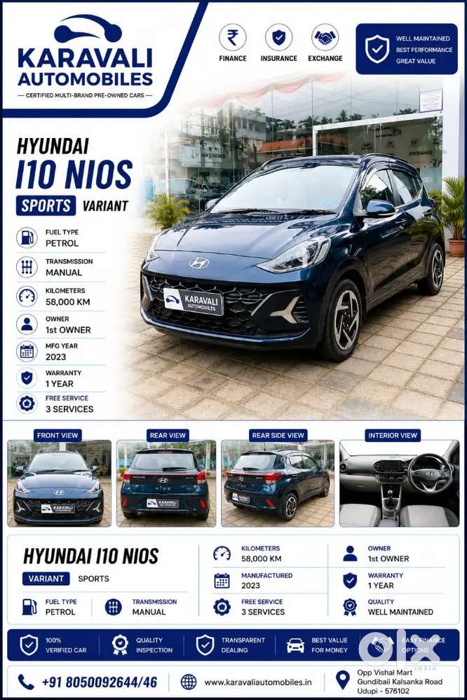 Hyundai Grand I10 Nios 2023 Petrol 58000 Km Driven