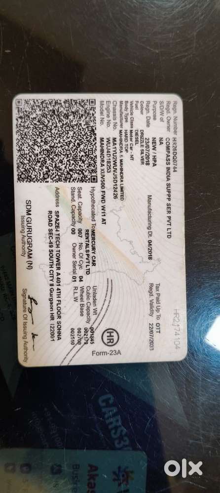 Mahindra Xuv500 W11 Option At, 2018, Diesel