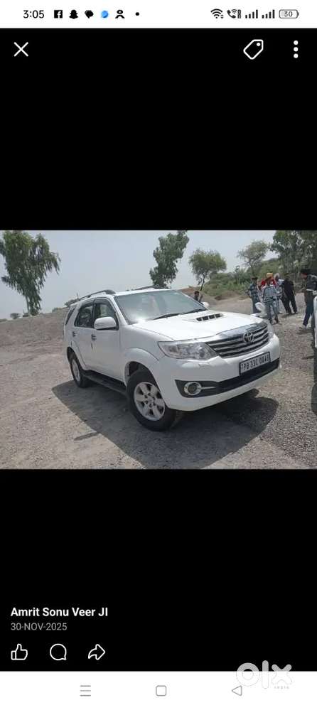 Toyota Fortuner Legender 2010 Diesel 120000 Km Driven