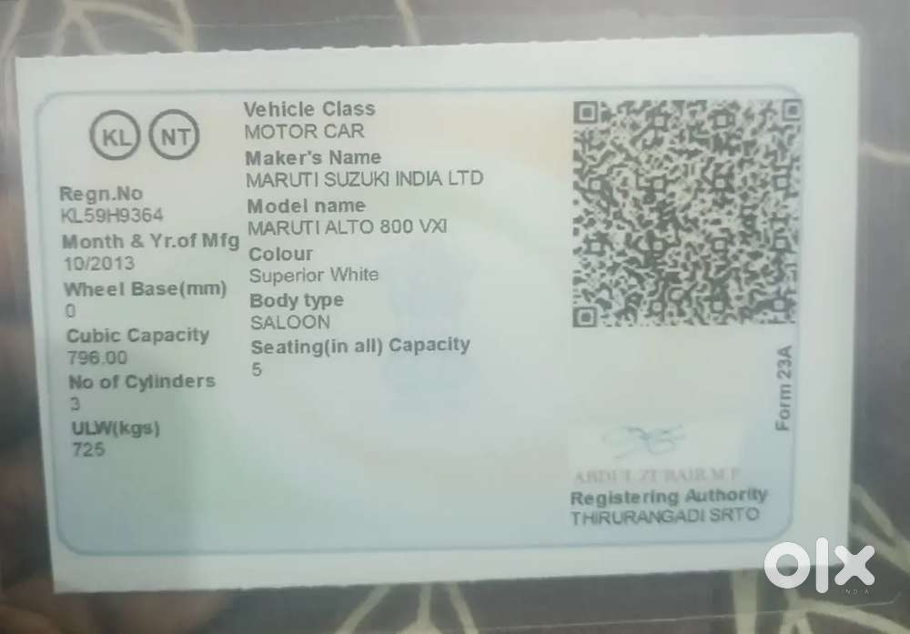Maruti Alto Vxi 2014