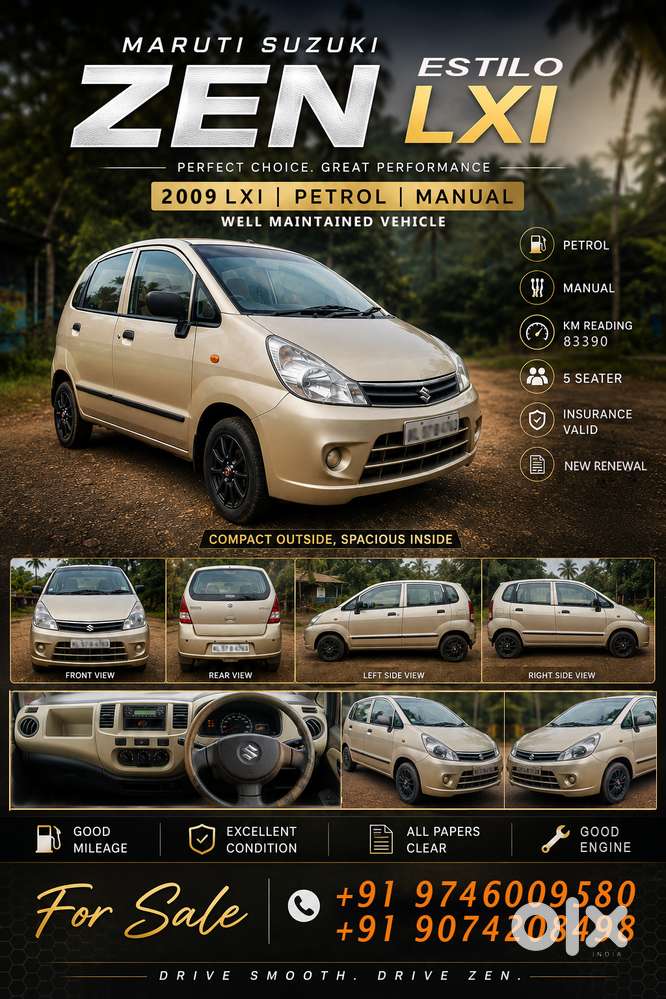 വിൽപ്പനയ്ക്ക് – Maruti Suzuki Zen Estilo Lxi (2009 Model)
