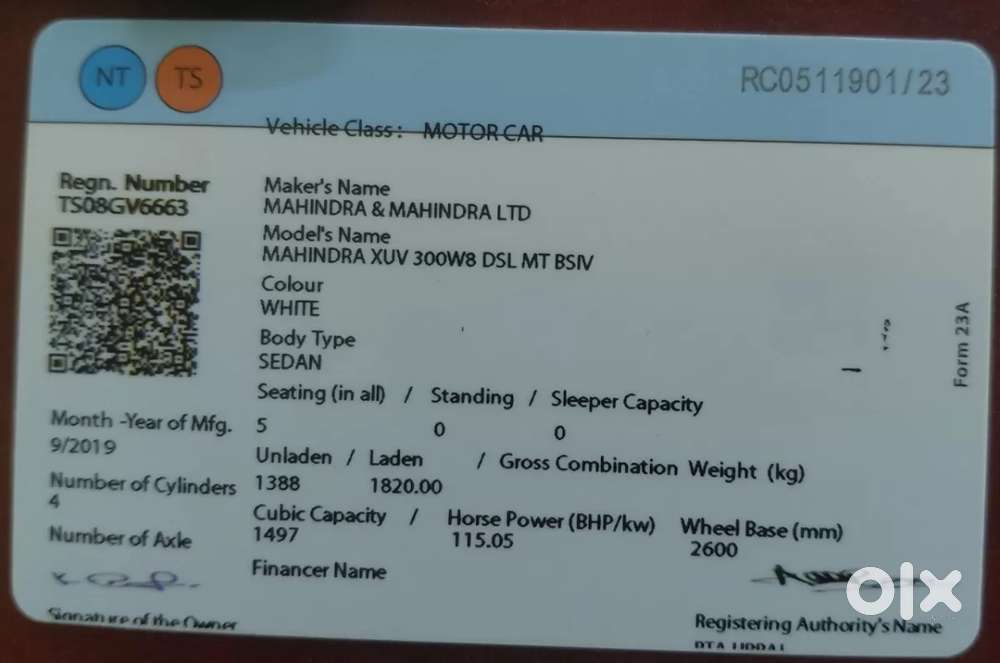 Mahindra Xuv300 W8 Option Diesel, 2019, Diesel
