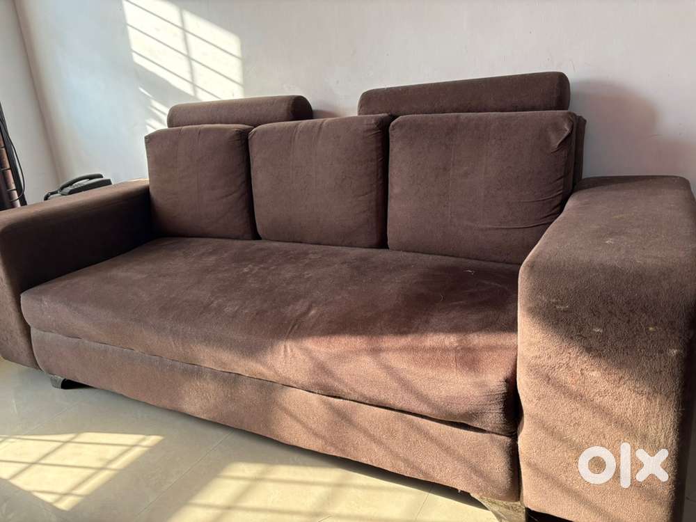 Brown 5-Seater Sofa Set for Sale