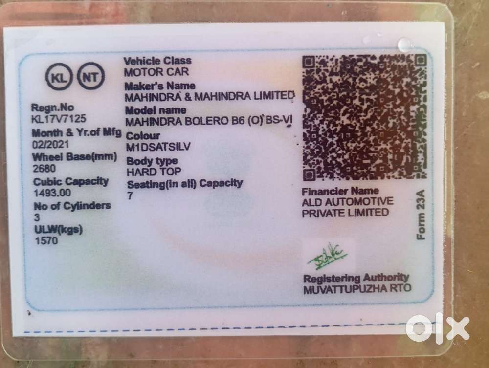 Mahindra Bolero B6 (o), 2021, Diesel