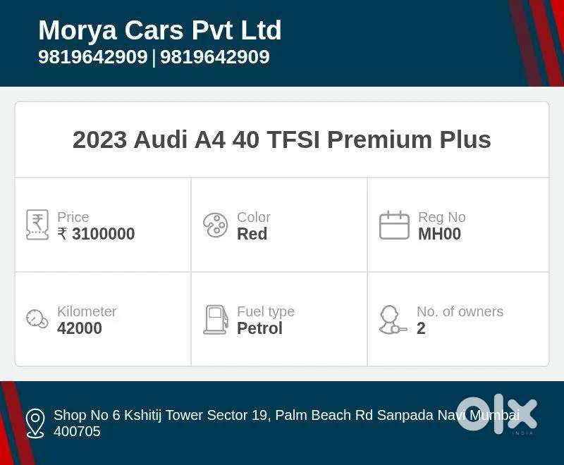 Audi A4 2.0 Premium Plus 40 Tfsi, 2023, Petrol