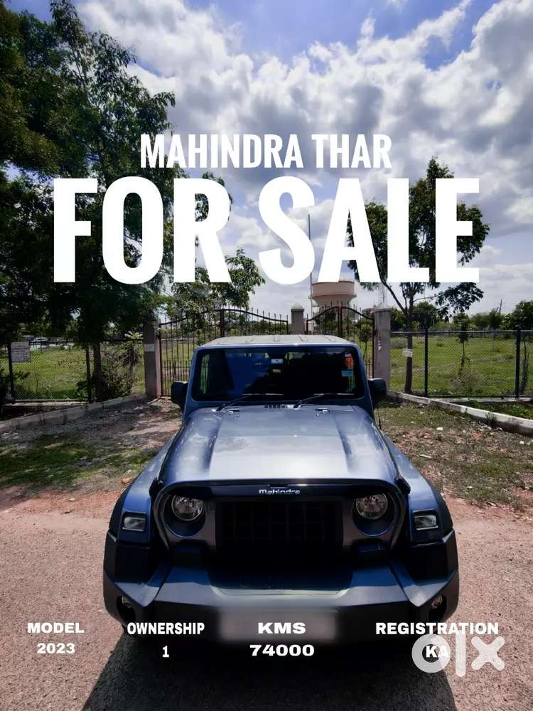 Mahindra Thar Diesel 2023 (model: Thar Lx D Mt 2wd 4s Ht)