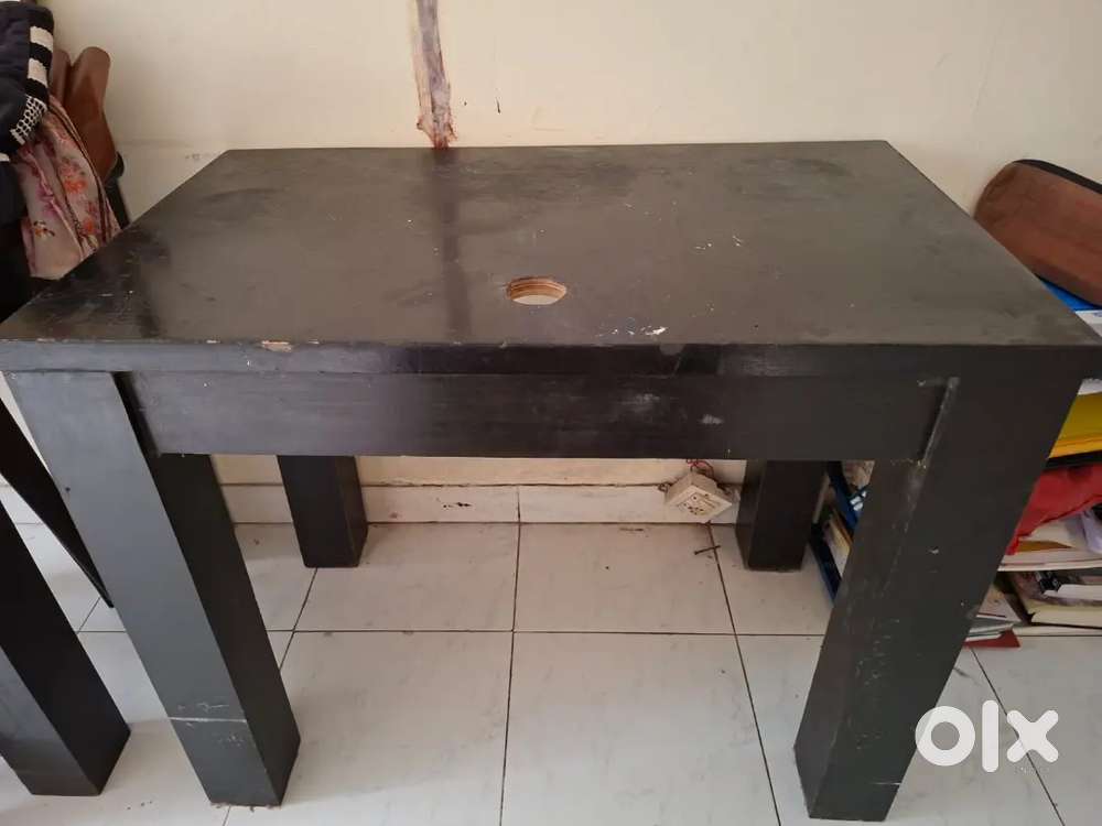 Wooden Dekstop table and Wooden Single Cupboard