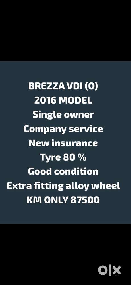 Maruti Suzuki Vitara Brezza Vdi (o), 2016, Diesel