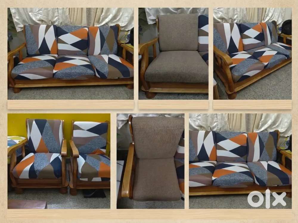 5 seater wooden sofa for sale