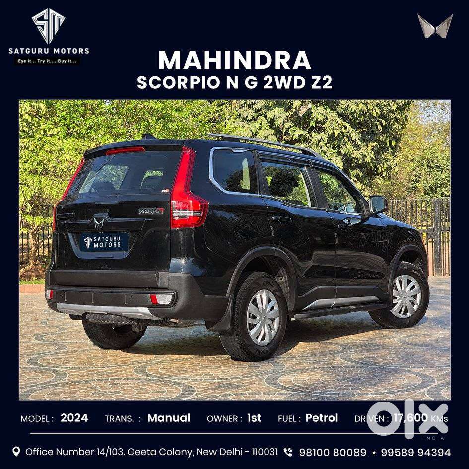 Mahindra Scorpio N Z2 Petrol Mt 6 Str, 2024, Petrol