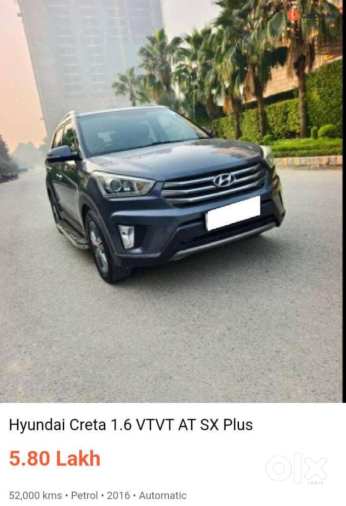 Hyundai Creta 1.6 Vtvt At Sx Plus, 2016, Petrol