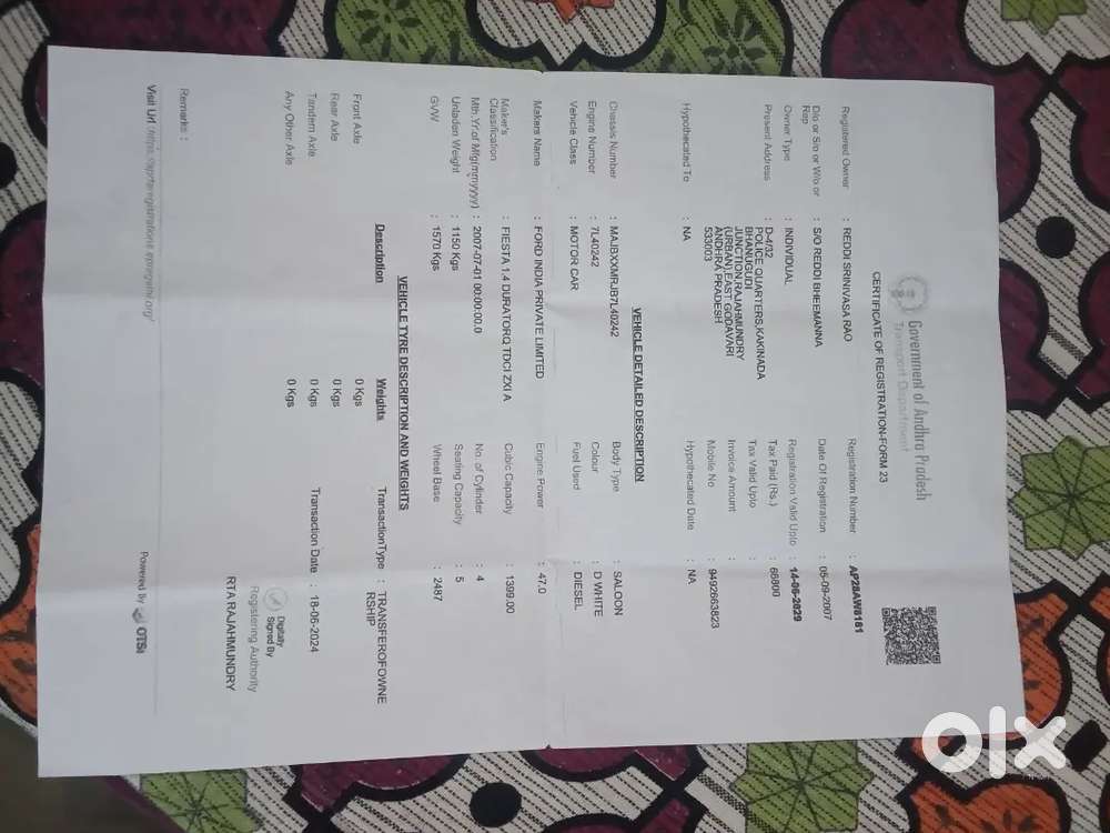 Ford Fiesta Classic 2007 Diesel 50000 Km Driven