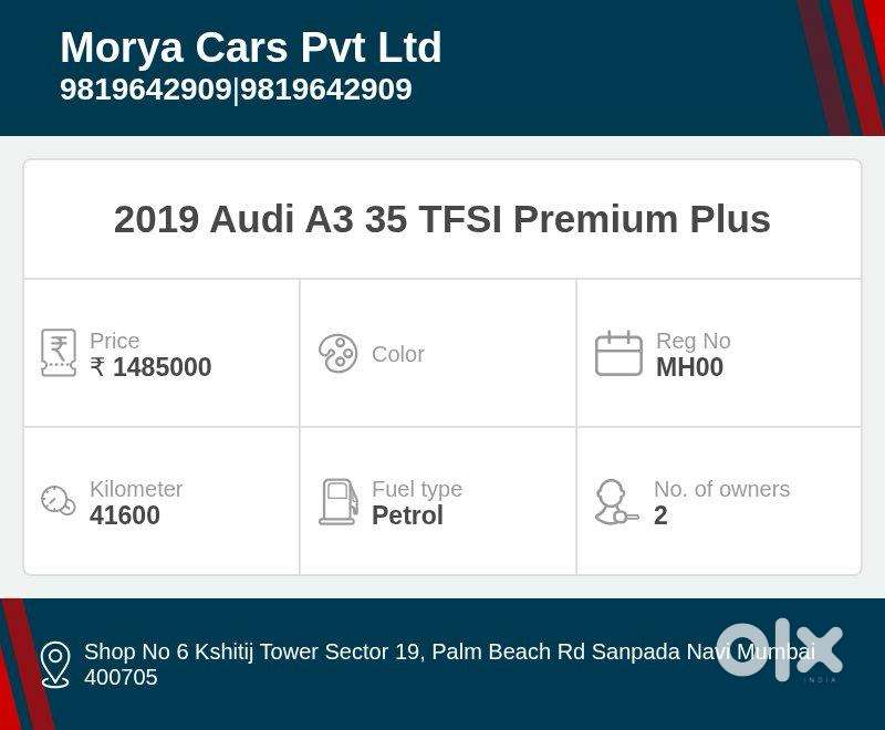 Audi A3 35 Tfsi Premium, 2019, Petrol