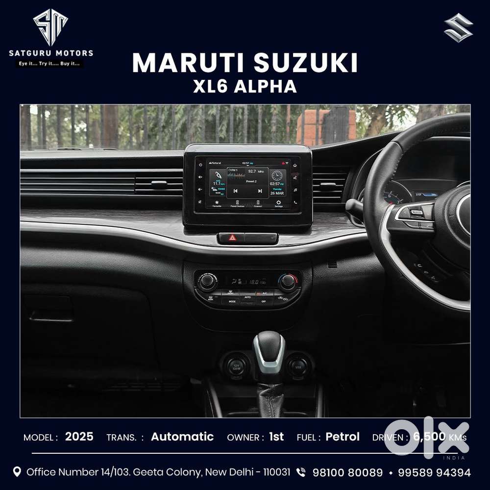 Maruti Suzuki Xl6 1.5 Alpha Plus At, 2025, Petrol