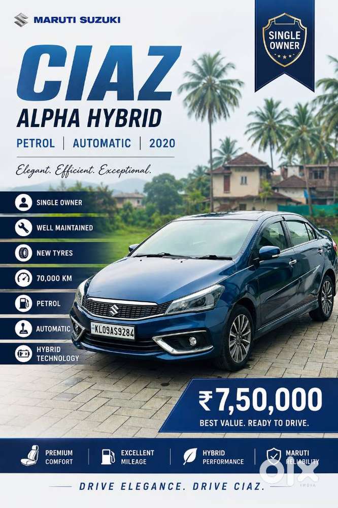 Maruti Suzuki Ciaz Alpha 1.5 At Dual Tone, 2020, Petrol