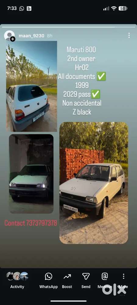 Maruti Suzuki 800 1999 Petrol Good Condition All Working All Original