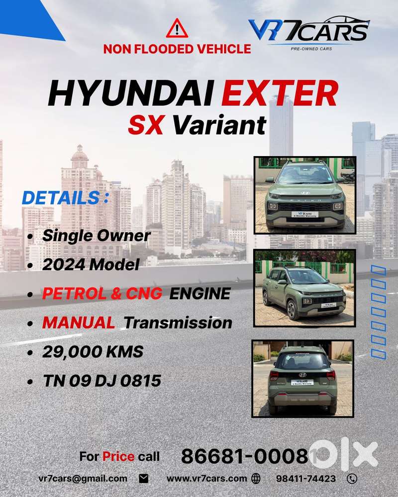 Hyundai Exter Sx 1.2 Cng Mt, 2024, Cng & Hybrids