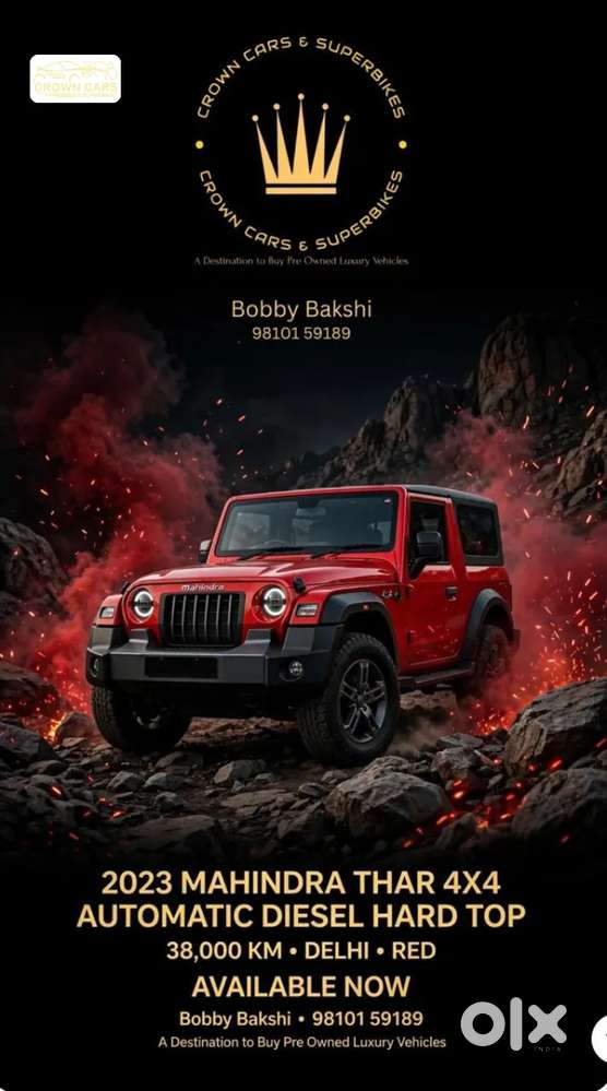 Mahindra Thar 1.5 Lx Hard Top Diesel At 4 Rwd, 2023, Diesel