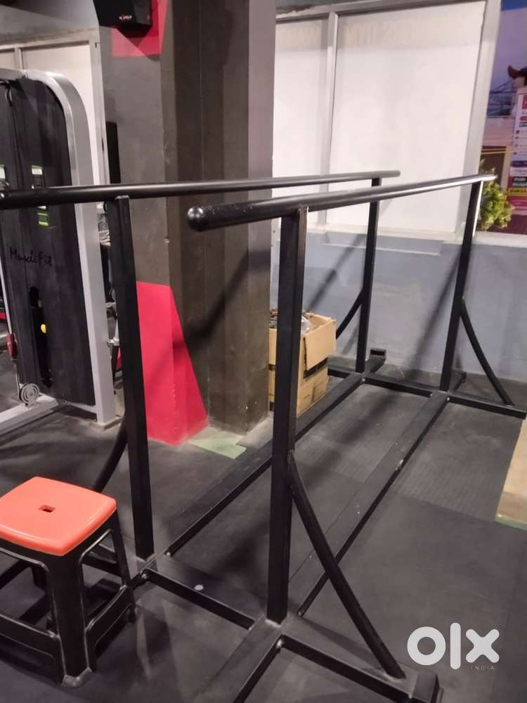 Double bar gym equipment