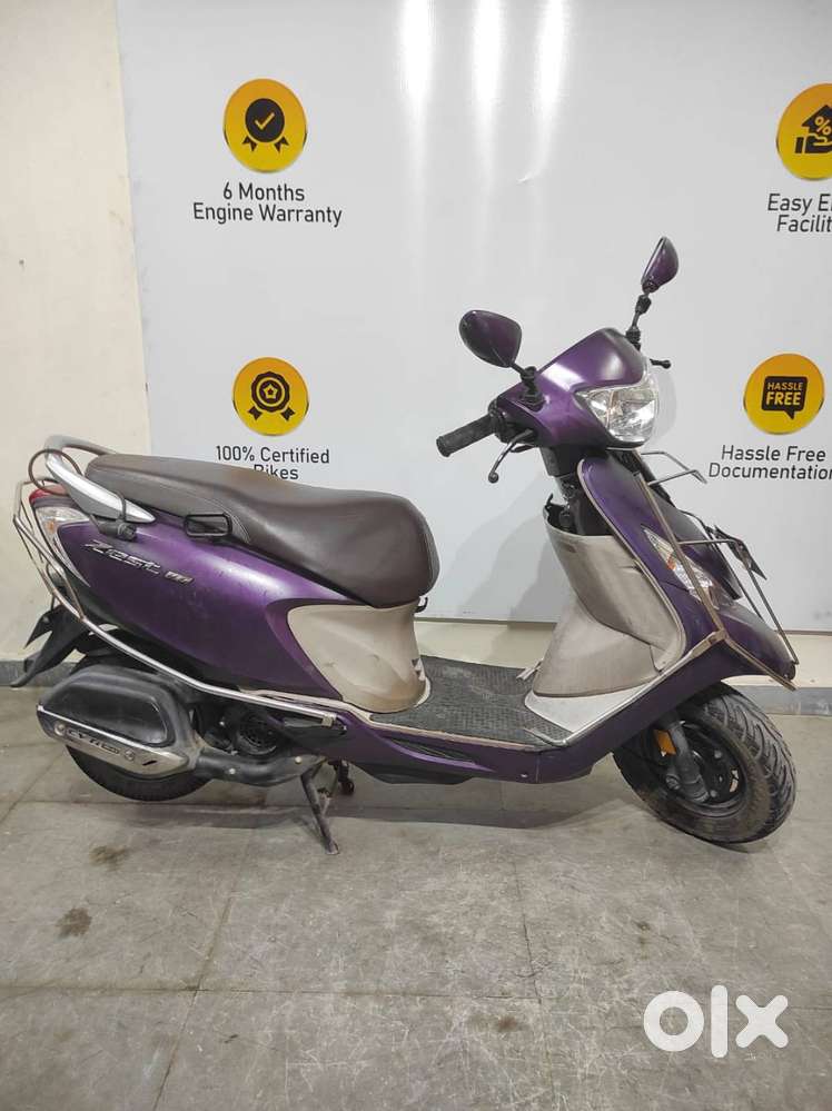 Purple Tvs Zest 110cc 110 Price Tvs Scooty Zest Matte Purple TVS