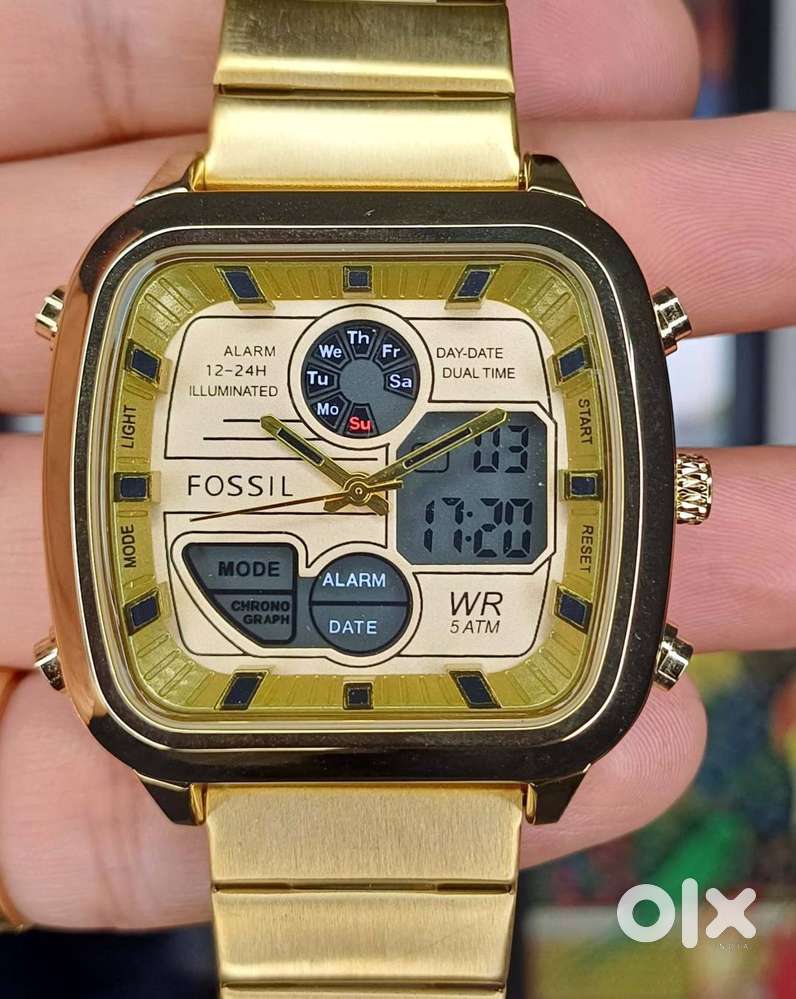 Fossil Retro Golden Watch - Stylish watch FS5889 Watch for Men - Men ...