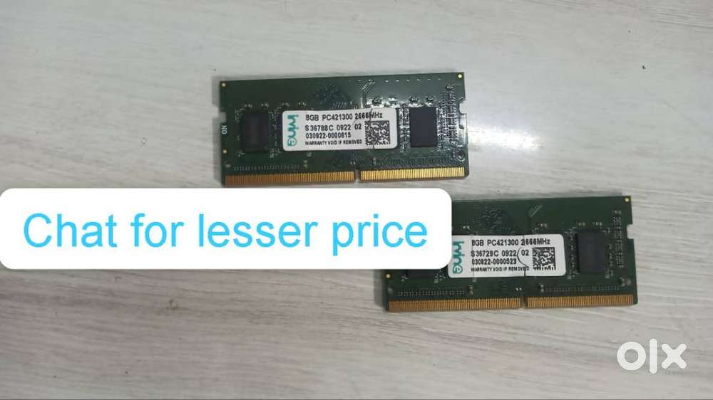 16GB DDR4 2666mhz Laptop Memory(8GBx2Sticks)