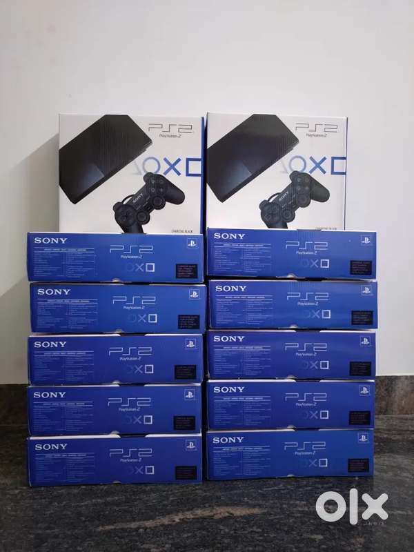 PS2 box piece with warranty Plus 120 games full kit