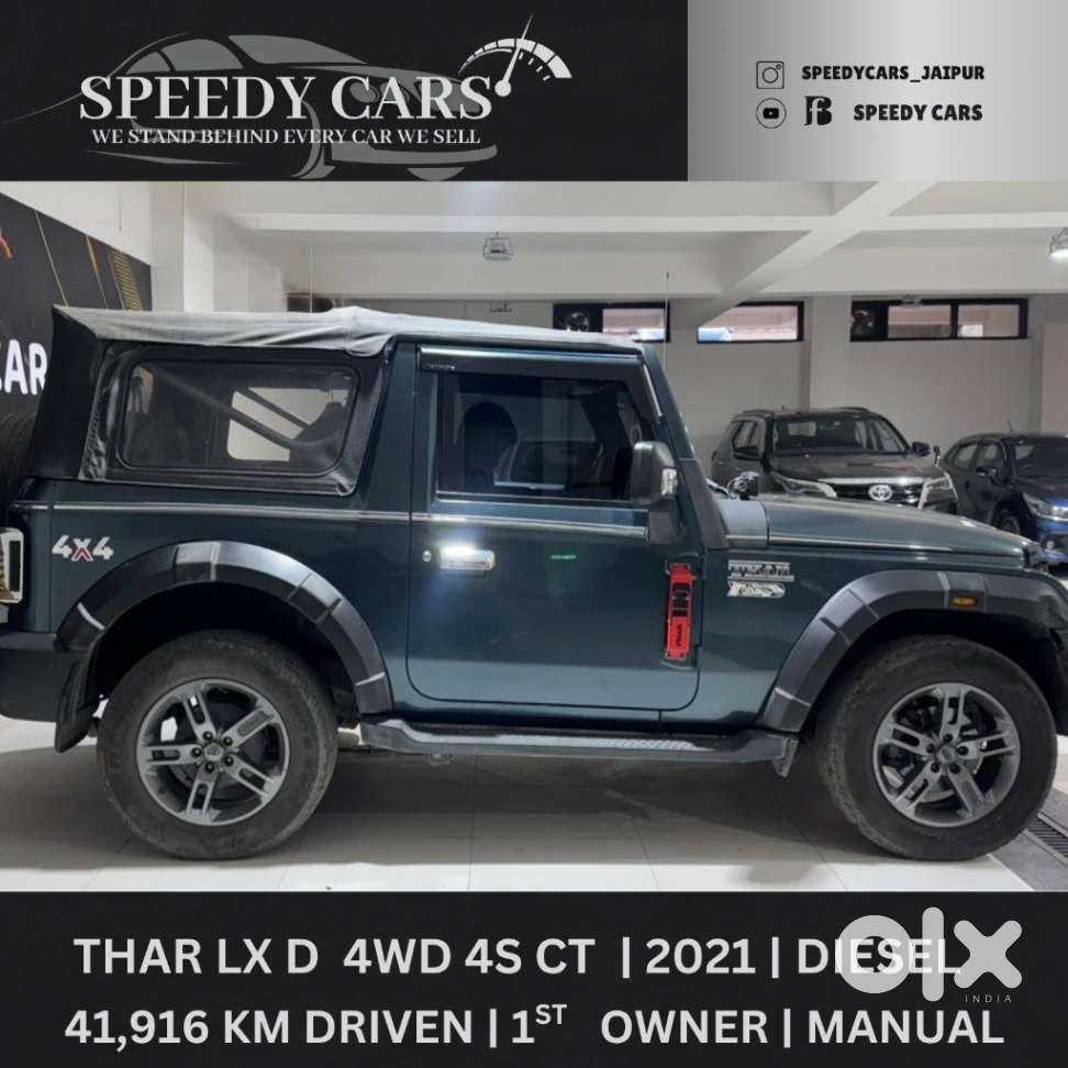 Mahindra Thar Lx Convertible Top Diesel Mt 4wd, 2021, Diesel