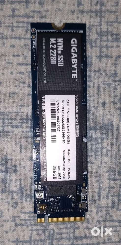 Gigabyte M.2 NVMe SSD 256GB