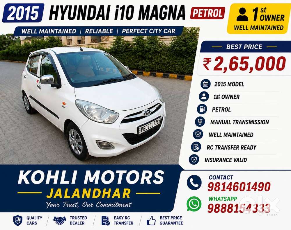 Hyundai I10 1.2 Kappa Magna, 2015, Petrol