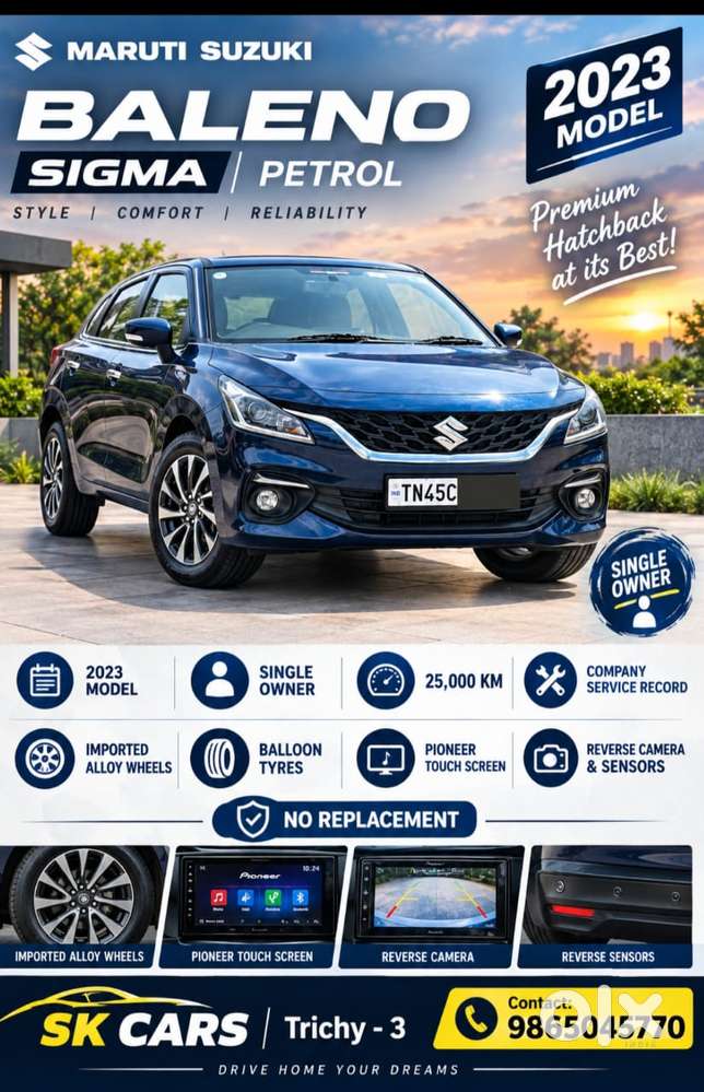 Maruti Suzuki Baleno Sigma, 2023, Petrol