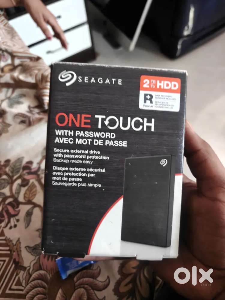 Open box Seagate one touch HDD 2tb & new crucial t500 500gb nvme ssd