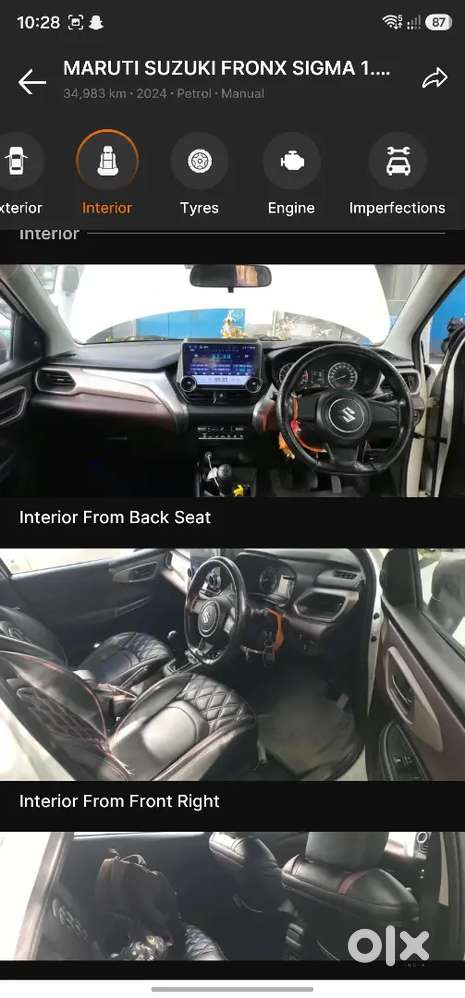 Maruti Suzuki Fronx Sigma 35000 Km December 2024